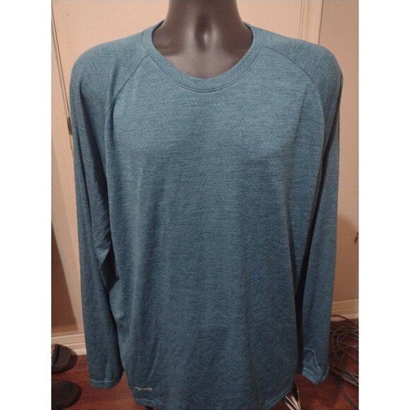 New Russell Dri Power 360 Training Fit Athletic T Shirt Men 2XL Blue Long Sleeve - Picture 1 of 11